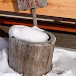 Allein die Hundebar ist im Winter geschlossen...