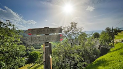 Die Wanderung zur Tschafonhütte ist gut ausgeschildert