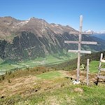 Wetterkreuz neben der Gewingesalm mit malerischem Ausblick