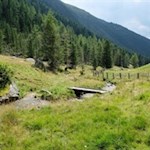 Der Weg Nr. 7B führt zunächst über den Wielenbach