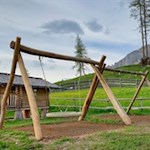 Spielplatz der Messnerjoch Hütte 