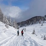 Schneeschuhwanderung zu den Stoanernen Mandln