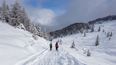 Schneeschuhwanderung zu den Stoanernen Mandln