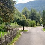 Zunächst folgt die Wanderung der Straße in Richtung Issinger Weiher