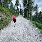 Ascent to the Rifugio Col de Varda mountain hut