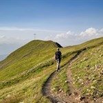 Über einen Kamm zum Gipfel der Pfannspitze