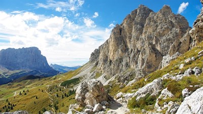 Während des Anstiegs auf das Cirjoch entfalten sich schöne Ausblicke