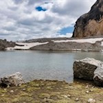 The wild and romantic lake Conturines