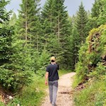 Durch den Wald zum Karersee