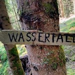 Die Wanderung zum Flitzer Wasserfall ist gut ausgeschildert