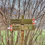 Der Poststeig ist bestens ausgeschildert