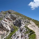 Der letzte Anstieg auf den Sarlkofel