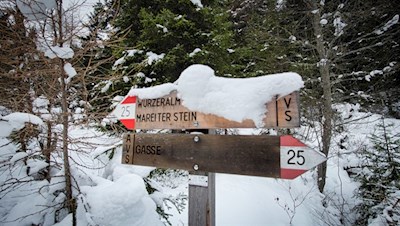 Der Weg zur Äußeren Wurzeralm ist bestens markiert