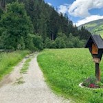 Auf dem sanft verlaufenden Kreuzweg