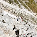 Abstieg vom Tschagerjoch