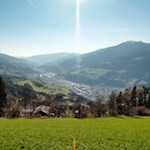 Zu unseren Füßen liegt die Bischofsstadt Brixen