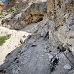 Seilgesicherte Passage auf dem Gaisl Höhenweg