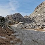 On the initially wide hiking trail no. 441