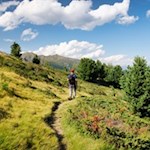 Abstieg von der Lorenzischarte zu den Schrüttenseen