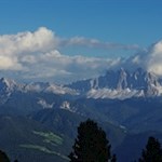 Unser Blick fällt auf die Aferer und Villnösser Geisler