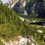 Salita al rifugio Fanes sul sentiero n. 7