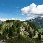 Die Rundwanderung vom Speikboden zum Kleinen Nock verlangt dem Wanderer ein wenig Schwindelfreiheit ab