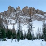 Am Mitterleger öffnen sich magische Ausblicke auf den Latemar
