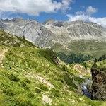 Der Rückweg von der Roten Wand erfolgt auf dem Hinweg