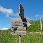 Unsere Hüttenwanderung auf der Seiser Alm ist gut ausgeschildert