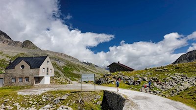 An der Grenze zwischen Italien und Österreich