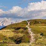 Der flowige Trail vom Col da Lech zu den Glittner Seen