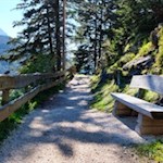 Along the Via Crucis benches invite you to linger