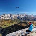 Auf dem Sassongher erschließen sich traumverlorene Ausblicke