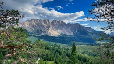 Ausblick auf den Latemar vom Kaiserstein