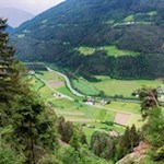 Der Waldpfad gibt immer wieder Ausblicke nach unten frei