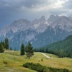 Ausblick auf die Cristallogruppe nahe der Dürrensteinhütte