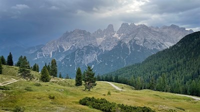 Ausblick auf die Cristallogruppe nahe der Dürrensteinhütte