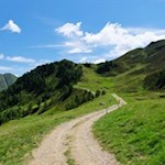 Vor uns erhebt sich der Eggespitz