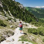 Abstieg auf dem Weg Nr. 32