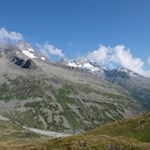 Blick auf die vergletscherte Pfitscher Bergwelt