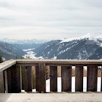 Ausblick von der Sonnenterrasse der Uwaldalm