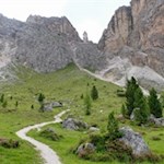 Auf dem Weg in Richtung Piza-Scharte