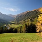 Herbstlich gefärbter Blick ins hintere Ridnauntal