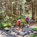 Auf dem Weg zu den beschaulichen Schrüttenseen