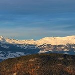 Winterlicher Blick auf den gegenüberliegenden Königsanger