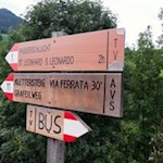 Von Moos in Passeier fahren wir mit dem Bus nach St. Leonhard zurück