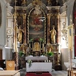 Das Innere der Mareiter Dorfkirche