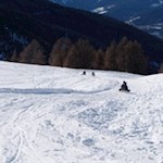 Abfahrt auf der Reinswalder Rodelbahn