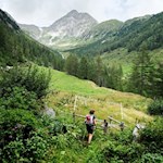 Rückweg vom Kellerkopf mit Blick auf die Wollbachspitze