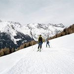 Abfahrt von der Uwaldalm